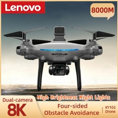 Drone de aeronave Lenovo-Controle Remoto, KY102, câmera dupla 8K, HD Fotografia - comprar online