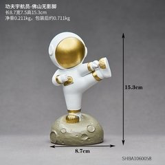 Enfeites de resina estatueta astronauta modelo casa decoração acessórios para sala estar presente aniversário moderno escritório decoração da mesa