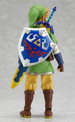 A lenda de zelda skyward espada 14cm link figura de ação figma 153 acessórios - comprar online