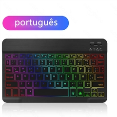 EMTRA-Teclado Bluetooth Retroiluminado, Teclado e Mouse Espanhol, Retroiluminaç - loja online