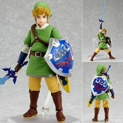 A lenda de zelda skyward espada 14cm link figura de ação figma 153 acessórios