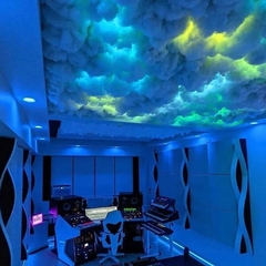 3d smart rgb led thundercloud luz, fundo decorativo, sala, efeitos de iluminaç? - loja online