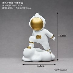 Enfeites de resina estatueta astronauta modelo casa decoração acessórios para sala estar presente aniversário moderno escritório decoração da mesa - comprar online