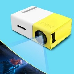 Projetor led yg300 pro 1080p cinema em casa beamer 400 lúmen usb áudio hdmi-compatível hd media player de vídeo de tela cheia na internet