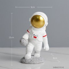 Enfeites de resina estatueta astronauta modelo casa decoração acessórios para sala estar presente aniversário moderno escritório decoração da mesa - Dr. Brauch