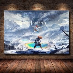 Arte da parede pintura em tela hd impressão cartaz moderno popular jogo online horizonte zero amanhecer menino decoração da parede quarto cuadros - loja online