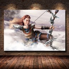 Arte da parede pintura em tela hd impressão cartaz moderno popular jogo online horizonte zero amanhecer menino decoração da parede quarto cuadros - loja online