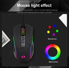 REDRAGON Lonewolf G105 RGB USB Wired Gaming Mouse 8000 DPI 8 botões Programáve - Dr. Brauch