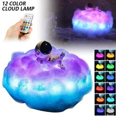 Especial LED Nuvens Coloridas Astronauta Lâmpada, USB Night Light, Efeito Arco- - loja online