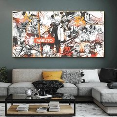 Naruto estilo de fundo da arte da lona pintura anime nauto posters impressão personagem animado arte da parede imagens para crianças quarto decoração - Dr. Brauch