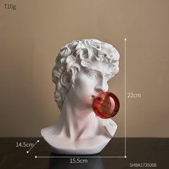 Escultura arte moderna nordic acessórios de decoração para casa resina busto personagem modelo sala estar decoração estátua grega decoração europeia - comprar online