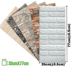 35x77cm espuma 3d adesivos de parede tijolo auto adesivo painéis decoração da casa sala estar quarto decoração do banheiro adesivo - loja online