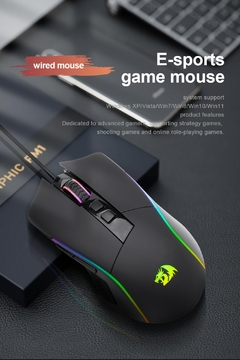 REDRAGON Lonewolf G105 RGB USB Wired Gaming Mouse 8000 DPI 8 botões Programáve na internet