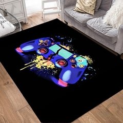 Tapetes do jogador da área de casa com design do controlador do jogo, tapetes antiderrapantes do assoalho para crianças, tapete do lance para a decoração sala de jogos tapis na internet