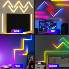 Atmosfera de jogos inteligente RGB luz LED, aplicativo Bluetooth, controle de vo - comprar online