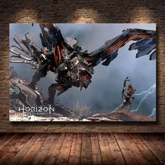 Arte da parede pintura em tela hd impressão cartaz moderno popular jogo online horizonte zero amanhecer menino decoração da parede quarto cuadros - loja online