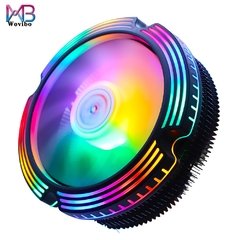 PC CPU Cooler Fan Ventilador 120 milímetros Colorido 4PIN Para Intel LGA 1200 1150 1151 1155 1156 775 1366 2011 AMD X79 AM3 AM4 Radiador