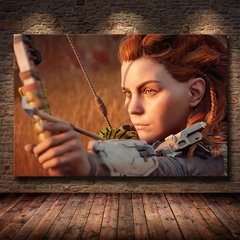 Arte da parede pintura em tela hd impressão cartaz moderno popular jogo online horizonte zero amanhecer menino decoração da parede quarto cuadros - comprar online