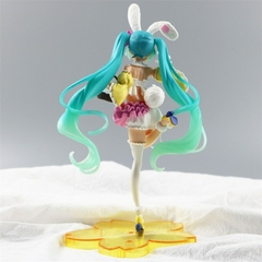 Hatsune Miku Boneca Modelo PVC para Meninas, Figurais Anime, Orelhas De Coelho, na internet