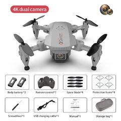 Imagem do 2022 l23 mini zangão 4k hd câmera dupla drones wifi fpv altura manter pequeno dobrável quadcopter rc dron brinquedo para crianças menino presente