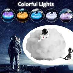 Especial LED Nuvens Coloridas Astronauta Lâmpada, USB Night Light, Efeito Arco- - loja online