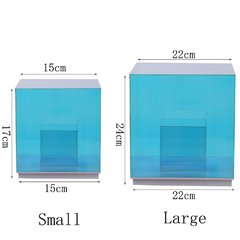 Cubo caixa de cor candeeiro de mesa sala estar quarto decoração atmosfera cor luz da noite acrílico criativo candeeiro de mesa objeto na internet