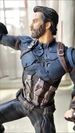 Marvel Avengers Anime 20cm Action Figure Capitão América Homem Aranha Steve Ro - Dr. Brauch