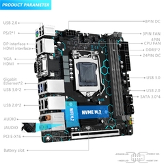 MACHINISTA H97 FORTE Placa-mãe Suporte LGA 1150 Intel Core i7/i5/i3/E3 DDR3 RAM