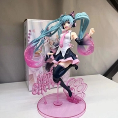 Bonito Kawaii Anime Manga Estátua, Estatuetas Virtual Singer, PVC Action Figure