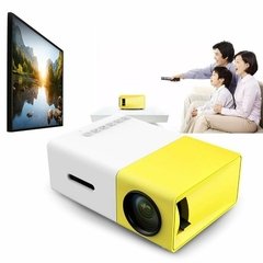 Projetor led yg300 pro 1080p cinema em casa beamer 400 lúmen usb áudio hdmi-compatível hd media player de vídeo de tela cheia