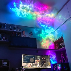 RGB Trovão Nuvem Lâmpada Led, DIY Criativo Nuvem Luzes Strip, Sala de Jogos Ba