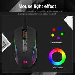 REDRAGON Lonewolf G105 RGB USB Wired Gaming Mouse 8000 DPI 8 botões Programáve - Dr. Brauch