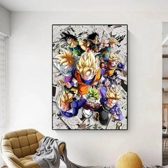 Imagem do Japão quente anime arte da parede imagens dragon ball arte da lona quadros de lona hd cartazes menino presentes para casa quarto decoração da parede