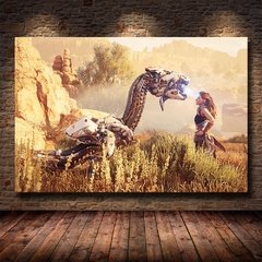 Arte da parede pintura em tela hd impressão cartaz moderno popular jogo online horizonte zero amanhecer menino decoração da parede quarto cuadros - Dr. Brauch