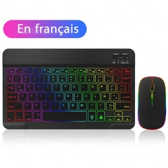 Imagem do EMTRA-Teclado Bluetooth Retroiluminado, Teclado e Mouse Espanhol, Retroiluminaç