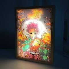 Luz de moldura de foto LED Demônio Slayer, lâmpada noturna de anime, design de - loja online