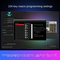 Imagem do AULA-F2088 Teclado mecânico Gaming, Anti-ghosting, 104 Plating, Interruptor azu