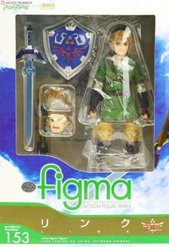 A lenda de zelda skyward espada 14cm link figura de ação figma 153 acessórios - loja online