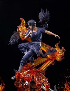 Imagem do Naruto gk figura de ação shippuden anime modelo uzumaki uchiha itachi akatsuki pvc estátua brinquedos colecionáveis boneca figma para crianças