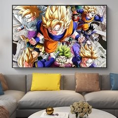 Japão quente anime arte da parede imagens dragon ball arte da lona quadros de lona hd cartazes menino presentes para casa quarto decoração da parede - loja online