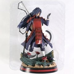 Estátua de uchiha madara com uchiwa gk, modelo de coleção de brinquedos