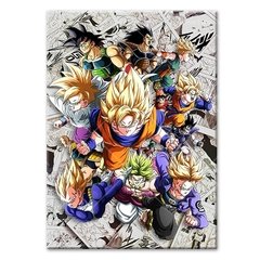 Japão quente anime arte da parede imagens dragon ball arte da lona quadros de lona hd cartazes menino presentes para casa quarto decoração da parede