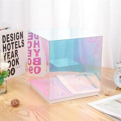 Cubo caixa de cor candeeiro de mesa sala estar quarto decoração atmosfera cor luz da noite acrílico criativo candeeiro de mesa objeto