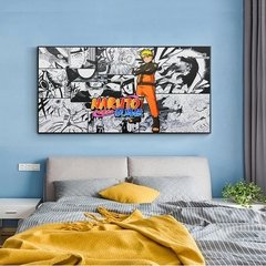 Naruto estilo de fundo da arte da lona pintura anime nauto posters impressão personagem animado arte da parede imagens para crianças quarto decoração