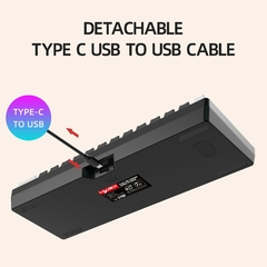 Combos Backlight de Teclado e Mouse para PUBG Gamer, 61 Teclas, Com Fio, Branco, - comprar online