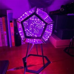 Usb luz da noite led infinity dodecaedro lâmpada colorida criativo led lâmpada de iluminação ambiente decoração para casa céu estrelado luzes 5v