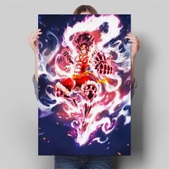 Anime japonês uma peça pintura em tela personagem luffy poster arte da parede decoração casa sala de estar quarto - comprar online