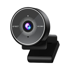 Webcam com microfone e capa de privacidade, 1080p, full hd, usb, para computador