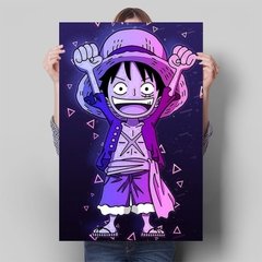 Anime japonês uma peça pintura em tela personagem luffy poster arte da parede decoração casa sala de estar quarto