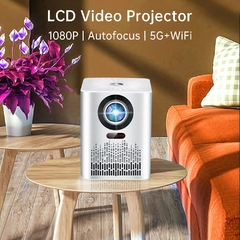 Projetor de Filme LCD com Controle Remoto, Vídeo 1080P, USB, Home Theater, Supo